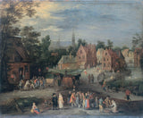 pieter-gijsels-1650-un-villaggio-nelle-fiandre-stampa-d'arte-riproduzione-d'arte-wall-art-id-aedjbhtbw
