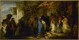 フランソワ・ジョセフ・ハイム-1826-教会のノートルダム・ド・ロレットのプレゼンテーション-寺院でのアートプリント-ファインアート-複製-ウォールアート