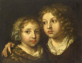 caspar-netscher-1661-a-con gái và con trai-constantijn-of-the-artist-art-print-fine-art-reproduction-wall-art-id-aee67iihp