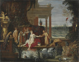 Hendriks-van-Bālens-Bathseba-vannā-saņem-vēstules-no-karaļa Deivida-art-print-fine-art-reproduction-wall-art-id-aefcy0e81