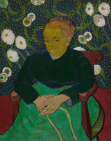 Vincent-van-Gogh-1889-madam-Roulin Hojdacie-the-cradle-uspávanka-art-print-fine-art-reprodukčnej-wall-art-id-aefecf4mf