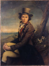 匿名 1900 年法布尔德格兰汀艺术印刷品复制品墙艺术曾经说过的一个男人的肖像