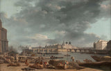 亞歷山大·讓·諾埃爾 1780 年從聖尼古拉斯港看到的拉西島尖端藝術印刷品美術複製品牆藝術