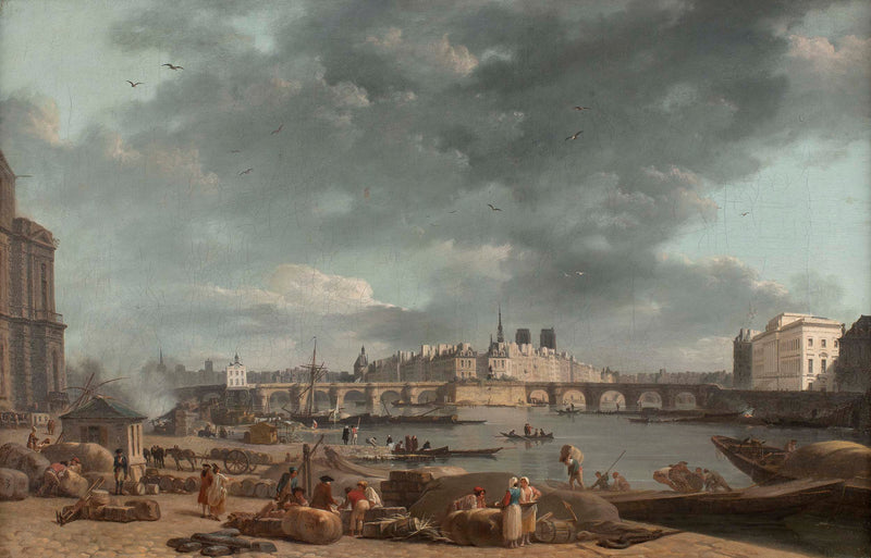 alexandre-jean-noel-1780-the-tip-of-the-ile-de-la-cite-seen-from-saint-nicolas-port-art-print-fine-art-reproduction-wall-art