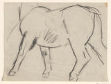 leo-gestel-1891-skissblad-studie-av-ett-hästkonsttryck-finkonst-reproduktion-väggkonst-id-aeilb152x