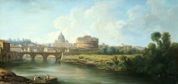 unknown-1750-view-of-the-castel-santangelo-in-rome-art-print-fine-art-reproduction-wall-art-id-aeiuhzezn