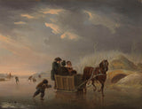 andries-vermeulen-1790-Winter-scene-scene-konjske sani-on-the-ice-art-print-fine-art-reproduction-wall-art-id-aeixwgl2p