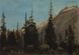 吉恩·莱昂·杰罗姆（Jean-Leon Gerome）1850年高山景观的手蛋瑞士艺术印刷精美的艺术复制品墙艺术ID阿雅兹3qi