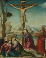16. sajandi sodoma järgija - ristilöömine - kunstitrükk - kujutav kunst - reproduktsioon - seinakunst - id-ael8t2uey