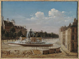 anonymný-1820-fontána-vodnej veže-bulvár-de-bondy-1820-umelecká tlač-výtvarná-umelecká reprodukcia-nástenné-umenie