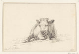 jean-bernard-1821-mucca-sdraiata-dalla-parte-fronte-stampa-d'arte-riproduzione-d'arte-arte-da-parete-id-aelumbz4h