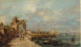ecole-de-ecole-venitienne-venise-caprice-with-a-bow-and-ruined-seaport-art-print-fine-art-reproduction-wall-art