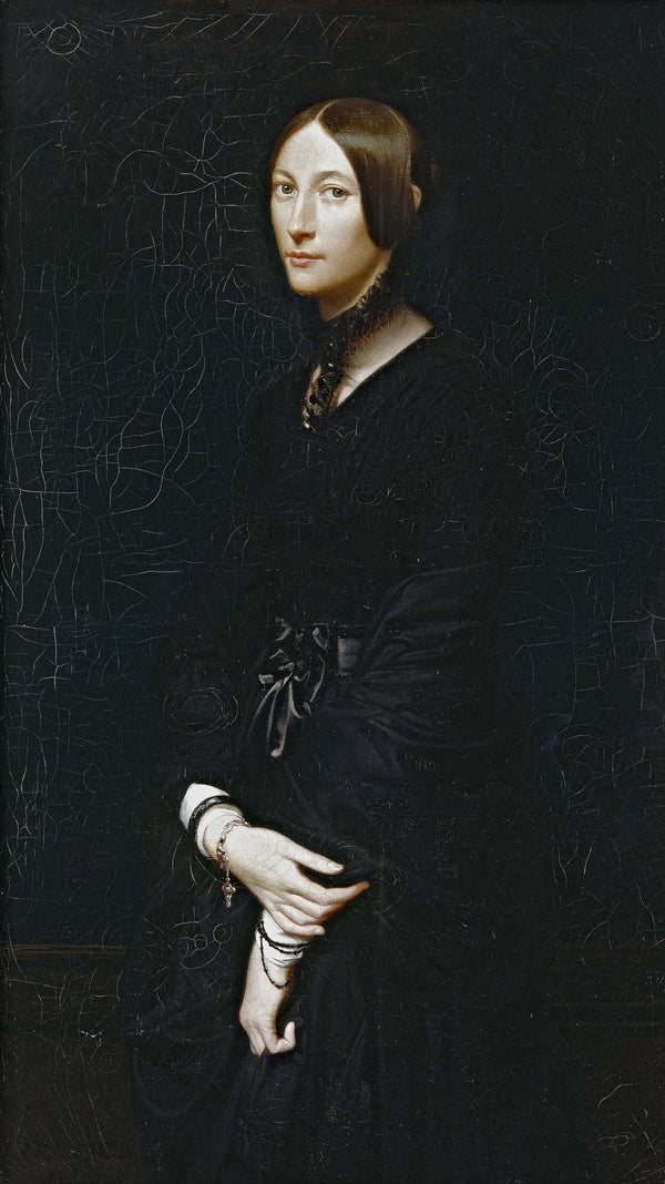 victor-louis-mottez-1842-portrait-of-julie-mottez-art-print-fine-art-reproduction-wall-art