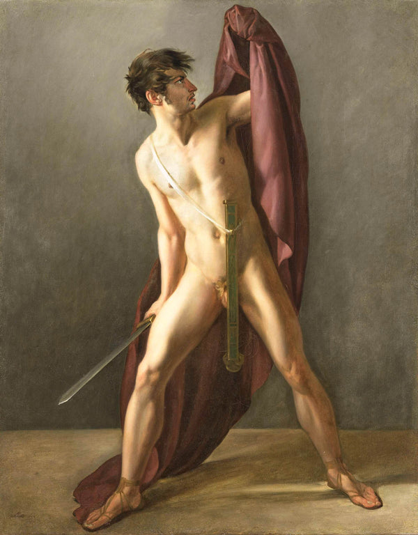 joannes-echarius-carolus-alberti-1808-warrior-with-drawn-sword-art-print-fine-art-reproduction-wall-art-id-aenl6kg11