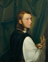 johann-evangelista-scheffer-von-leonhardshoff-1820-auto-retrato-impressão-de-arte-reprodução-de-belas-artes-arte-de-parede-id-aeohmxr5l