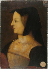 匿名 1539 年的女性肖像画，被称为美女 ferronniere 艺术版画美术复制墙艺术