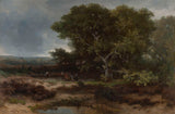約翰內斯·沃納杜斯·圖片-1866-the-heath-near-wolfheze-藝術印刷品美術複製品牆藝術 id-aeqiooxup