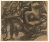 leo-gestel-1891-siedząca-kobieta-w-krajobrazie-druk-reprodukcja-dzieł sztuki-sztuka-ścienna-id-aer9kvsql