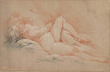francois-boucher-1713-ležeča-ženska-akt-umetniški-tisk-likovna-reprodukcija-stenske-umetnosti-id-aerwgc93f