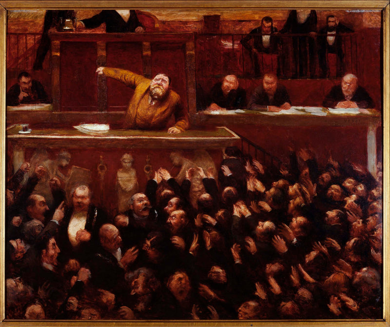 jean-veber-1903-jean-jaures-1859-1914-in-the-gallery-of-the-house-of-deputies-art-print-fine-art-reproduction-wall-art