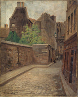 fernand-maillaud-1902-rue-saint-julien-le-pauvre-kunstprint-kunst-reproductie-muurkunst