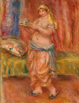 皮埃爾·奧古斯特·雷諾阿宮女與茶具-茶壺裡的宮女藝術印刷品美術複製品牆藝術id-aet0we0gz