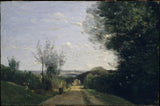 卡米尔·柯罗（Camille Corot）1860在巴黎的环境中打印艺术的精美艺术复制品墙艺术idaeugkqh0x