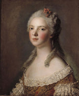 jean-marc-nattier-1750-porträtt-av-marie-adelaide-av-frankrike-dotter-av-louis-xv-kallad-madame-adelaide-konsttryck-finkonst-reproduktion-väggkonst