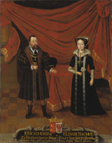 身份不明的畫家肖像，不倫瑞克卡倫伯格公爵埃里克一世和勃蘭登堡公爵夫人伊麗莎白公主藝術印刷品美術複製品牆藝術 id aev8ms4aq