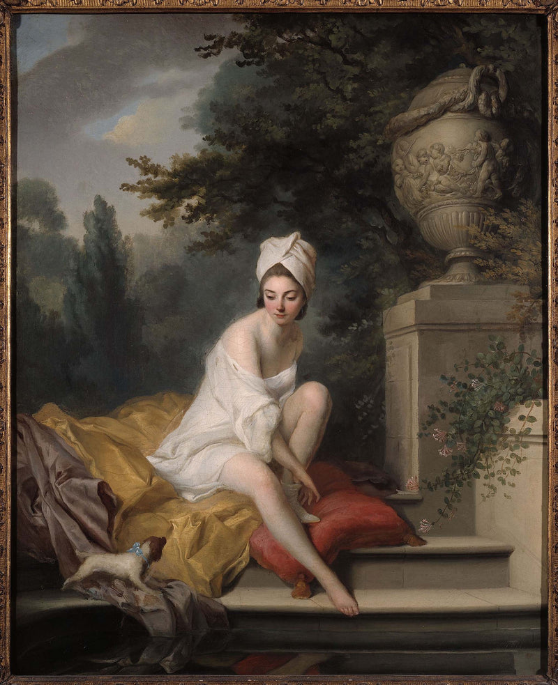 johann-anton-de-peters-the-bather-art-print-fine-art-reproduction-wall-art