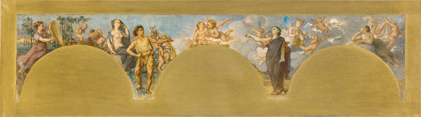 pierre-paul-leon-glaize-1890-sketch-for-the-lounge-of-arts-of-the-city-hall-the-union-of-the-ideal-and-truth-art-print-fine-art-reproduction-wall-art