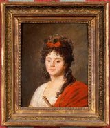 jean-francois-garneray-1790-portrait-de-mademoiselle-maillard-maria-theresa-davoux-de-1766-à-1818-appelée-chanteuse-à-l'opéra-art-print-fine-art-reproduction- art mural