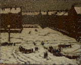 vaclav-maly-1907-פרבר-במזג אוויר-שלג-אמנות-הדפס-אמנות-רפרודוקציה-קיר-אמנות-מזהה-aezl2wait