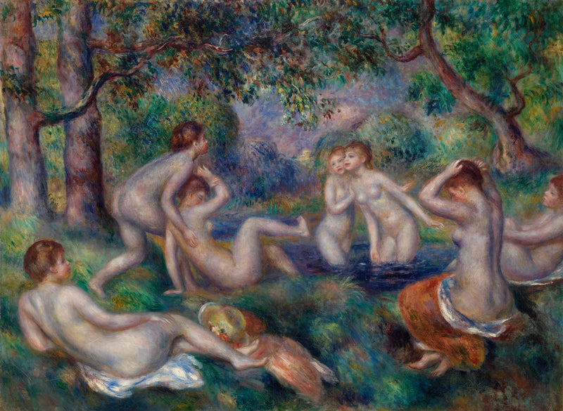 pierre-auguste-renoir-1897-bathers-in-the-forest-bathers-in-the-forest-art-print-fine-art-reproduction-wall-art-id-af13gy93c