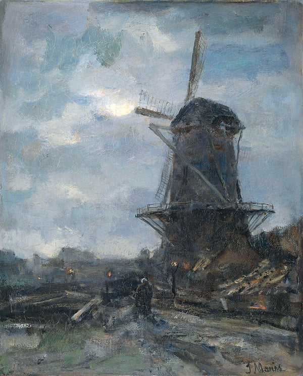 jacob-maris-1899-windmill-in-moonlight-art-print-fine-art-reproduction-wall-art-id-af2810fju