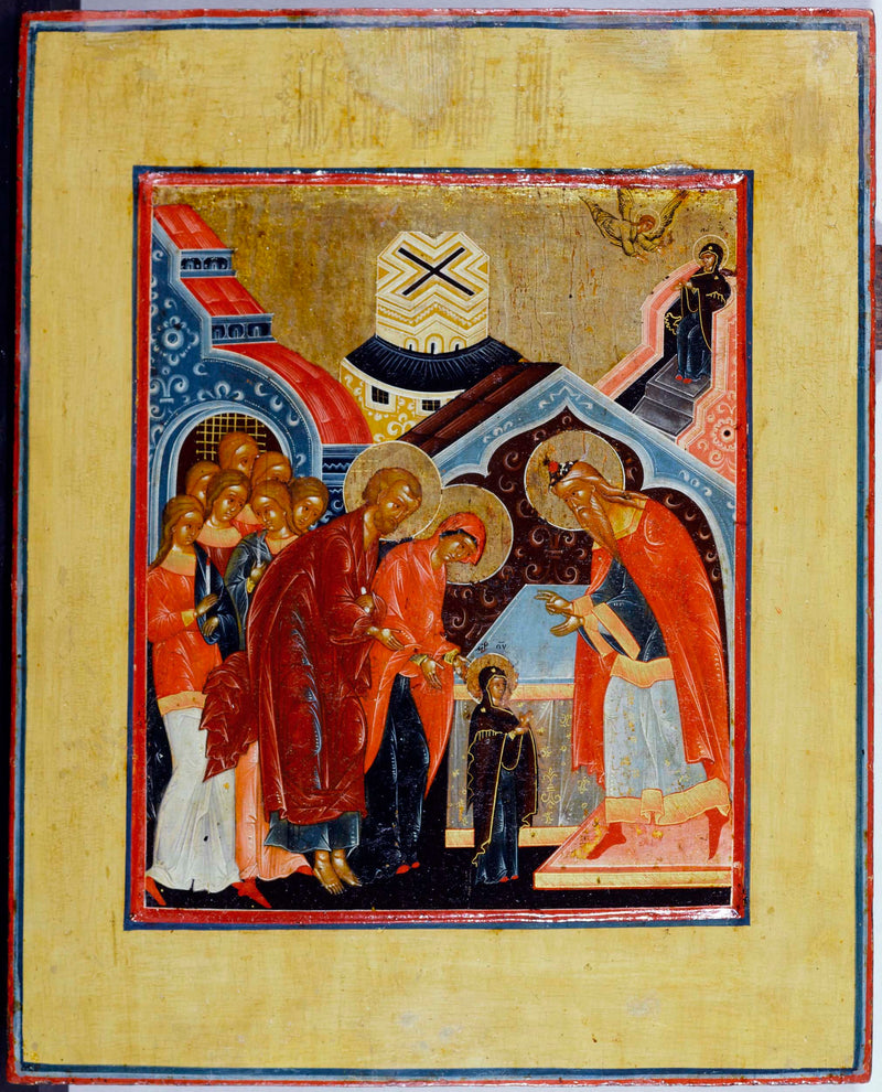 ecole-de-ecole-de-palekh-palekh-1700-presentation-of-the-virgin-in-the-temple-art-print-fine-art-reproduction-wall-art