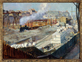 维克多·马雷克-1899-1899 年新奥尔良车站的作品-艺术印刷品美术复制品墙壁艺术