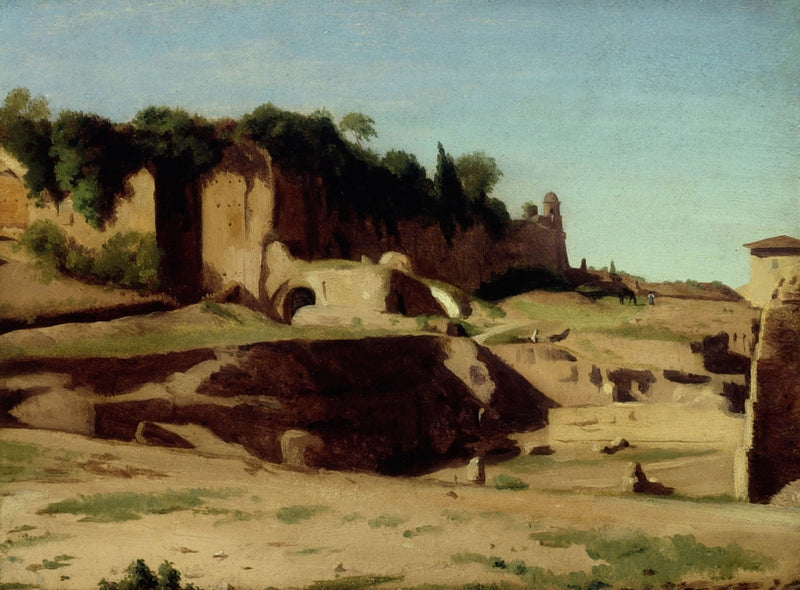 paul-flandrin-1834-the-imperial-palace-on-the-palatine-rome-art-print-fine-art-reproduction-wall-art-id-af614ocu0