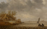 jan-van-goyen-1633-widok-dordrecht-z-papendrecht-reprodukcja-sztuki-druku-dzieł-sztuki-ściennej-id-af641a720