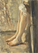 约瑟夫·以色列1899年，大卫艺术印刷的双腿精美艺术复制品墙艺术ID-af6q1i77e