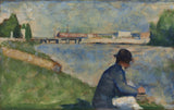 Georges-Seurat-1884-studie-forbathers-at-asnieres-art-print-fine-art-gjengivelse-vegg-art-id-af87i9ag4
