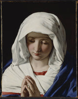 乔凡尼·巴蒂斯塔·萨尔维·达·萨索费拉托到处女祈祷的艺术印刷精美的艺术复制品墙-艺术-af8854bdi