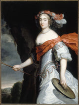 亨利和查爾斯畫室德博布倫 1660 年推測蒙龐西耶公爵夫人安妮瑪麗路易絲多爾良的肖像被稱為大小姐 1657 年至 1693 年藝術印刷美術複製品牆壁藝術