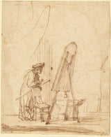 Рембрандт-ван-рійн-1630-художник-у-його-студії-арт-друк-образотворче мистецтво-репродукція-стіна-арт-ідентифікатор-af92i1368