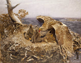 bruno-liljefors-1907-sea-eagles-gniazdo-sztuka-druk-reprodukcja-dzieł sztuki-wall-art-id-af9bdge7v