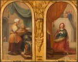 henri-auguste-calixte-cesar-serrur-1842-skitse-for-st-elizabeth-church-martha-and-mary-art-print-fine-art-reproduction-wall-art