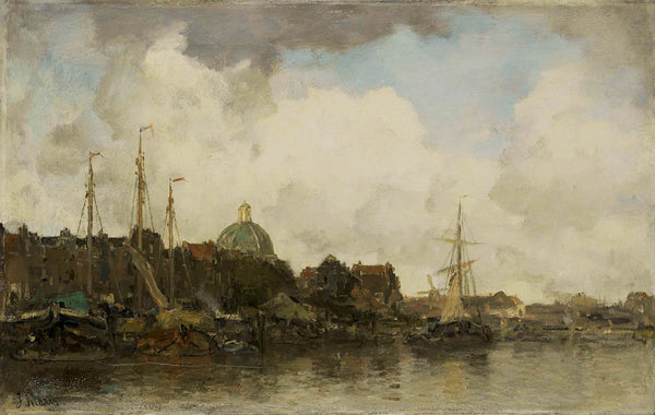 jacob-maris-1872-townscape-with-a-domed-church-art-print-fine-art-reproduction-wall-art-id-afagbeget