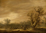 jan-van-goyen-1651-fiskare-vid-sjöstranden-konsttryck-finkonst-reproduktion-väggkonst-id-afas621xc