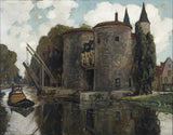 alexander-Jamieson-1931-old-padací most-Bruges-art-print-fine-art-reprodukčnej-wall-art-id-afcej434k