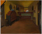 פייר-ז'ורז'-ז'אניוט-1896-חדר השינה-של-ויקטור-הוגו-להאוטוויל-אומנות-הדפס-אמנות-רפרודוקציה-אמנות-קיר